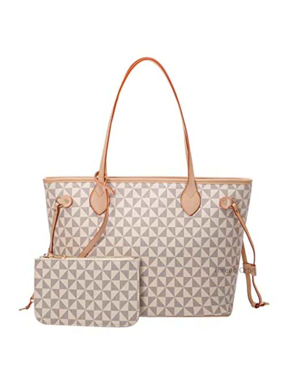 Designer Fashion Satchel Handbag with Wallet 2pcs Set Top Handle Shoulder Bag